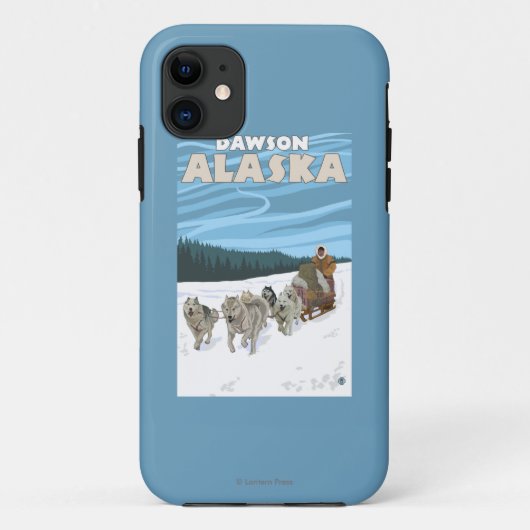 Dog Sledding Scene - Dawson, Alaska Case-Mate iPhone Case (Achterkant)