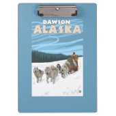 Dog Sledding Scene - Dawson, Alaska Klembord (Voorkant)