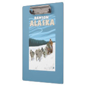 Dog Sledding Scene - Dawson, Alaska Klembord (Links)