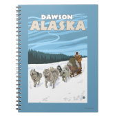 Dog Sledding Scene - Dawson, Alaska Notitieboek (Voorkant)