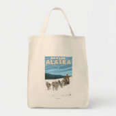 Dog Sledding Scene - Dawson, Alaska Tote Bag (Voorkant)