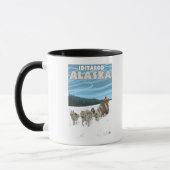 Dog Sledding Scene - Iditarod, Alaska Mok (Links)