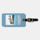 Dog Sledding Scene - Katmai, Alaska Bagagelabel (Voorkant horizontaal)