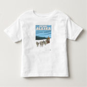 Dog Sledding Scene - Katmai, Alaska Kinder Shirts (Voorkant)