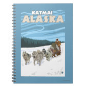 Dog Sledding Scene - Katmai, Alaska Notitieboek (Voorkant)