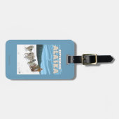 Dog Sledding Scene - Ketchikan, Alaska Bagagelabel (Voorkant horizontaal)