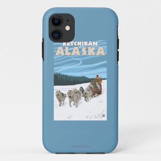 Dog Sledding Scene - Ketchikan, Alaska Case-Mate iPhone Case (Achterkant)