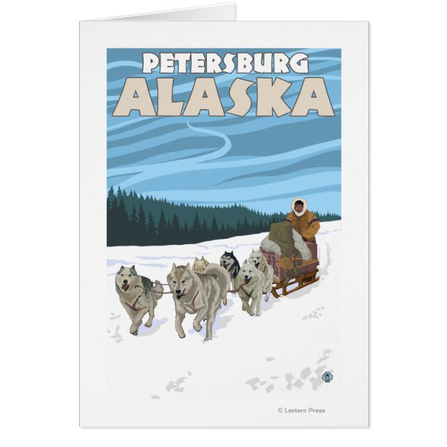 Dog Sledding Scene - Petersburg, Alaska (Voorkant)