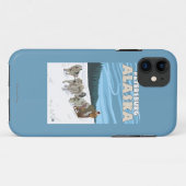 Dog Sledding Scene - Petersburg, Alaska Case-Mate iPhone Case (Achterkant (horizontaal))