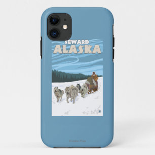 Dog Sledding Scene - Seward, Alaska iPhone 11 Hoesje