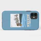 Dog Sledding Scene - Seward, Alaska Case-Mate iPhone Case (Achterkant (horizontaal))