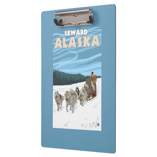 Dog Sledding Scene - Seward, Alaska Klembord (Links)