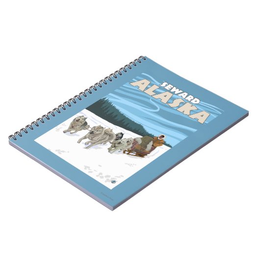 Dog Sledding Scene - Seward, Alaska Notitieboek (Linkerzijde)