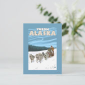 Dog Sledding Scene - Yukon, Alaska Briefkaart (Staand voorkant)