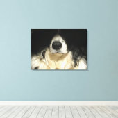 Dog sluiten canvas afdruk (Insitu (Houten vloer))