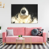 Dog sluiten canvas afdruk (Insitu (Woonkamer))