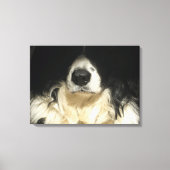 Dog sluiten canvas afdruk (Voorkant)