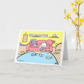 Dog & Snail Pizza Delivery Funny Card Kaart (Gele Bloem)