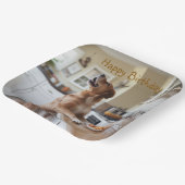 Dog Sneaking Food Papieren Bordje (Gebogen)