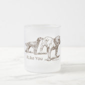 Dog Sniffs Butt Matglas Koffiemok (Center)