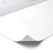 Dog Snow Angel {white} Poster 36x16" (Hoek)