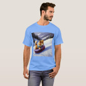 Dog Snow Tubing T-shirt (Voorkant volledig)