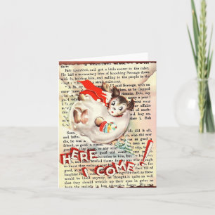  Dog Snowball-kerstKaart Kaart