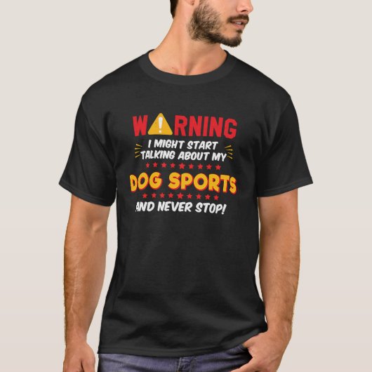 Dog Sports Joke Graphic T-shirt (Voorkant)