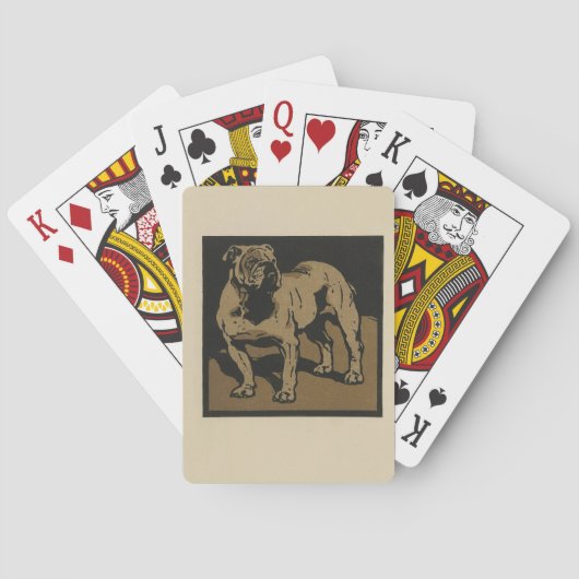 Dog - Square Animals Illustratie Speelkaarten (Achterkant)