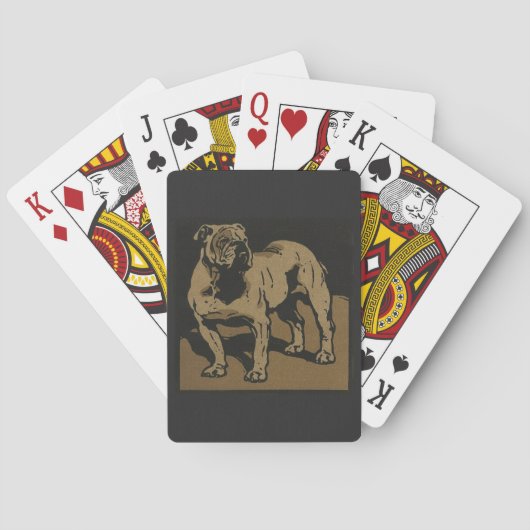 Dog - Square Animals Illustratie Speelkaarten (Achterkant)