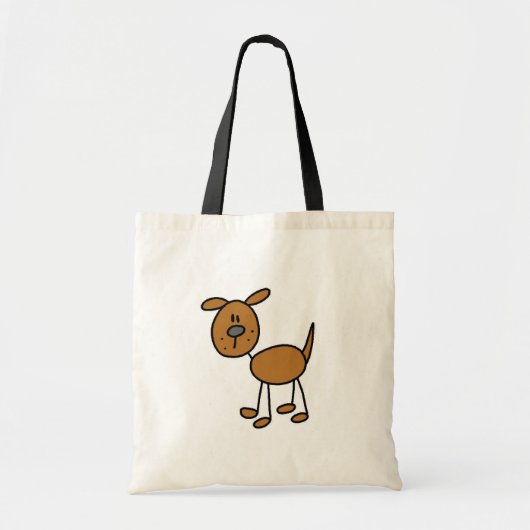 Dog Stick Figuur Bag Tote Bag (Voorkant)
