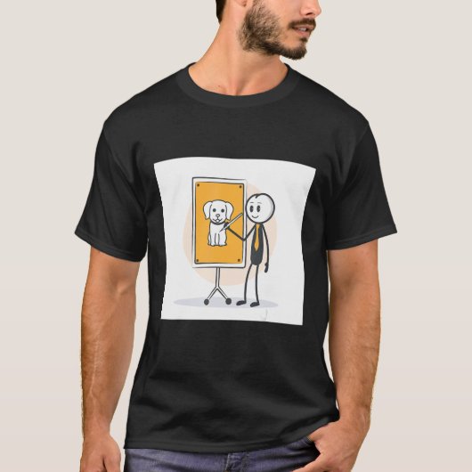 Dog Stick Figuur Dog T-shirt (Voorkant)