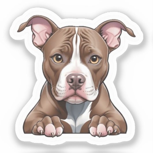 Dog Sticker Custom (Voorkant)
