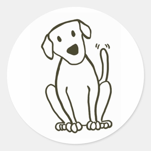 Dog Sticker - Labrador Liefde (Voorkant)