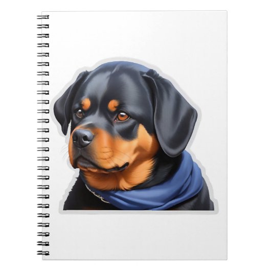 Dog Sticker Notitieboek (Voorkant)