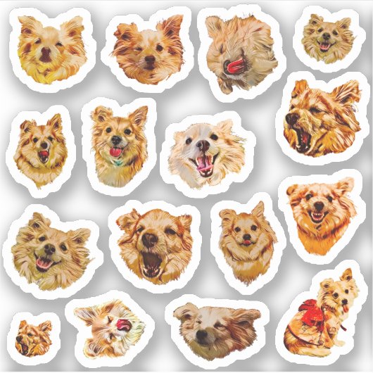 Dog Sticker Set (Voorkant)