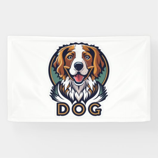 Dog Sticker Spandoek (Horizontaal)