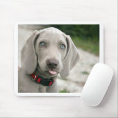 Dog sticker tong uit muismat (Met muis)