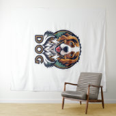 Dog Sticker Wandkleed (In Situ (horizontaal))