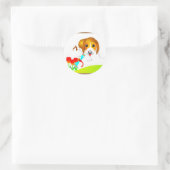 Dog stickers. ronde sticker (Tas)