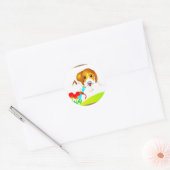 Dog stickers. ronde sticker (Envelop)
