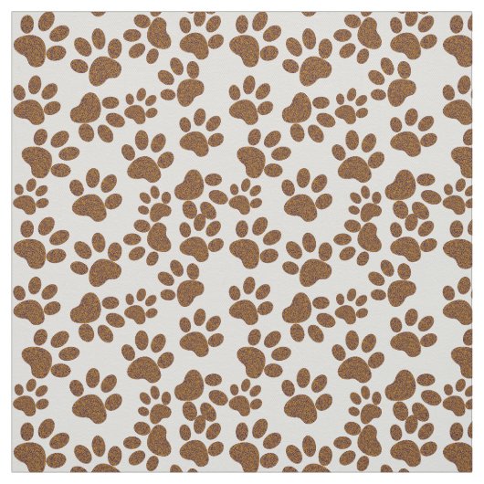 Dog stof Paw Prints (Swatch)
