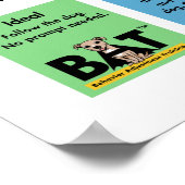 Dog Stress Scale - Scare Away - Beach Analogie Poster (Hoek)