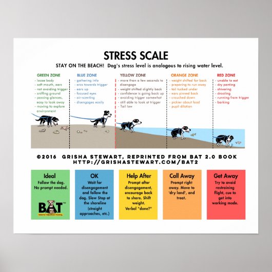 Dog Stress-schaal - Vermijden/Verschrikken-batchan Poster (Voorkant)
