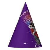 Dog stuurt een motorfiets naar Californië Feesthoedjes (Links)