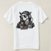 Dog Style Music  T-shirt (Design achterkant)