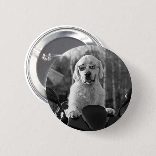 DOG STYLE RONDE BUTTON 5,7 CM (Voorkant /achterkant)