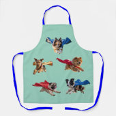 Dog Superhero Apron Schort (Voorkant)