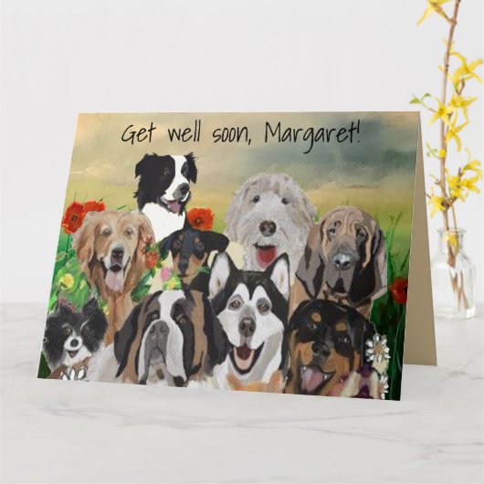 Dog Support Squad Profiteer snel Kaart (Gele Bloem)