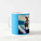 Dog Surfing Koffiemok (Voorkant links)